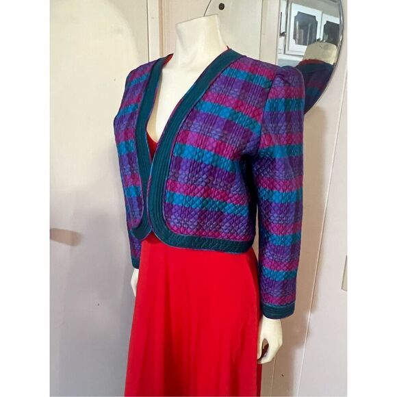 NWOT? Vintage OOAK Art to Wear Hand Woven Thai Silk Jacket S - Picture 3 of 7